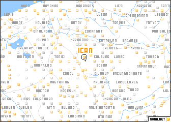 map of Ican