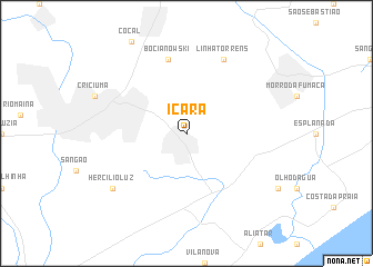 map of Içara