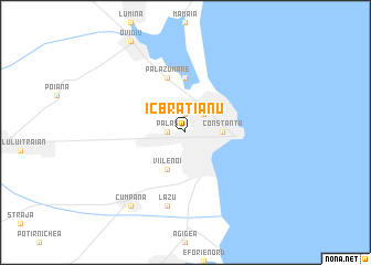 map of I.C. Brătianu