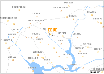 map of Ičevo