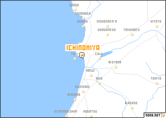 map of Ichinomiya