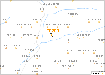 map of İçören