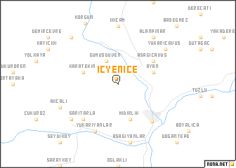 map of İçyenice