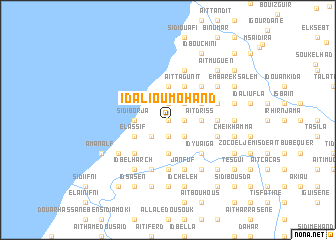 map of Id Ali Ou Mohand