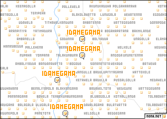 map of Idamegama