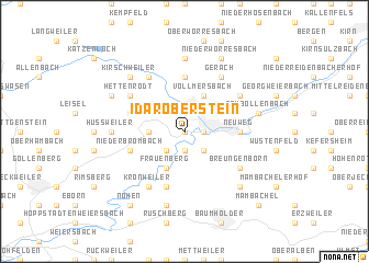 map of Idar-Oberstein