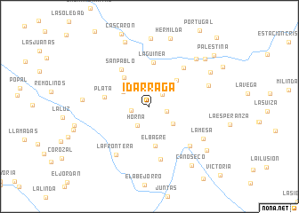 map of Idárraga