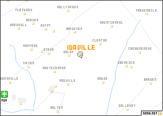 map of Idaville