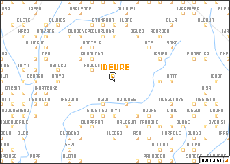 map of Ideure