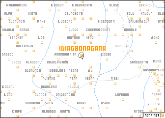 map of Idi Agbon Agana