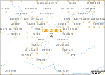 map of Idiazábal