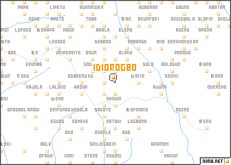 map of Idi Orogbo