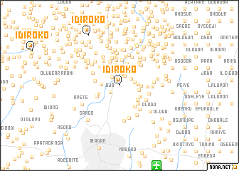 map of Idiroko