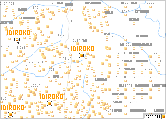 map of Idiroko