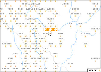 map of Idiroko