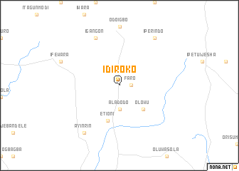 map of Idiroko