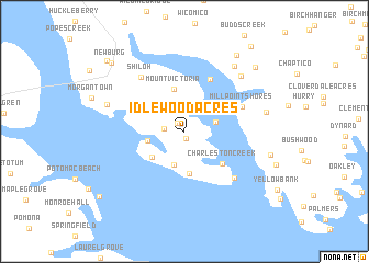 map of Idlewood Acres