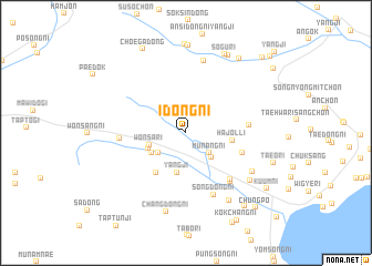 map of Idŏng-ni