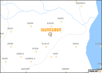 map of Idunegbon