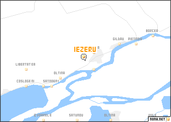 map of Iezeru