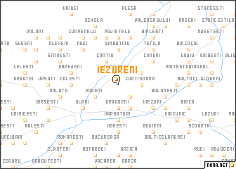 map of Iezureni