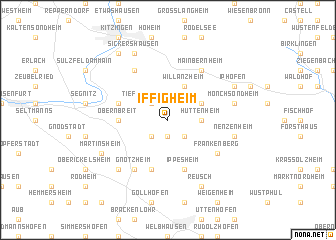 map of Iffigheim