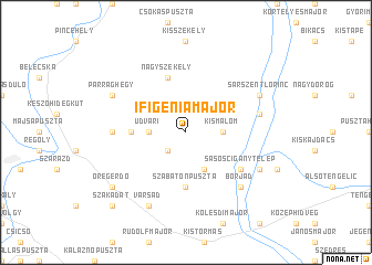 map of Ifigéniamajor