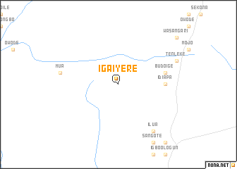 map of Iga Iyere