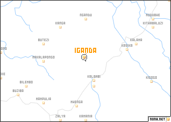 map of Iganda