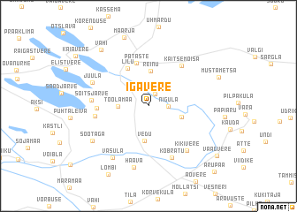 map of Igavere