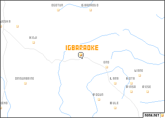 map of Igbara Oke