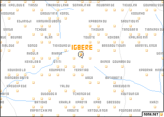 map of Igbéré