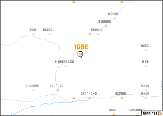 map of Igbe