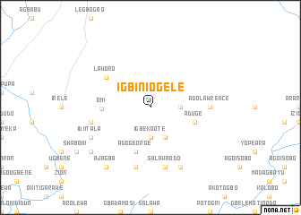 map of Igbini Ogele