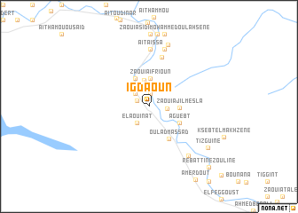 map of Igdaoun