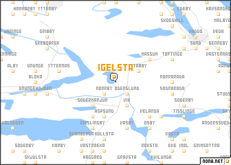 map of Igelsta