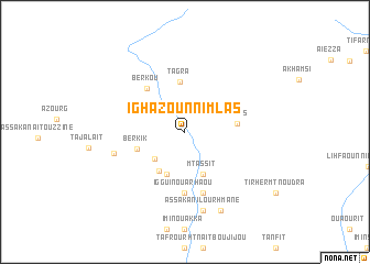 map of Ighazoun nʼImlas