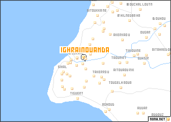 map of Ighraïn Ouamda