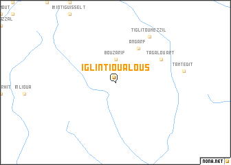 map of Igli nʼTioualous