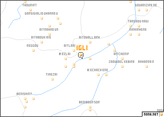 map of Igli