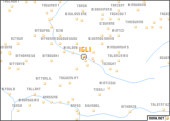 map of Igli