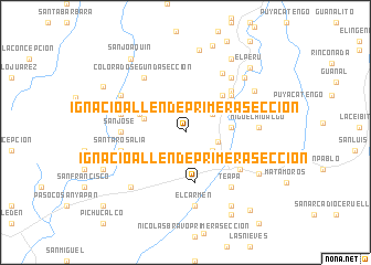 map of Ignacio Allende Primera Sección