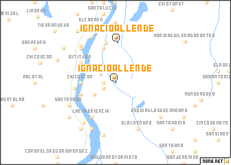 map of Ignacio Allende
