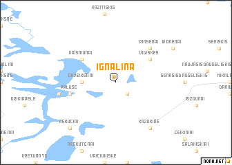 map of Ignalina