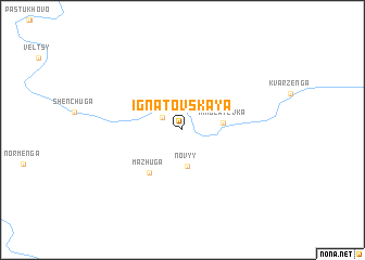 map of Ignatovskaya