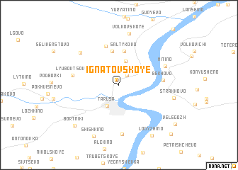 map of Ignatovskoye