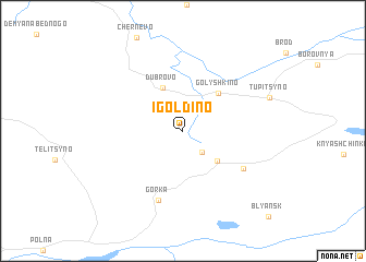map of Igoldino