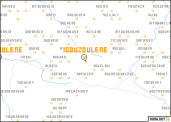 map of Igouzoulene