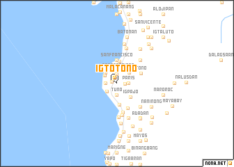 map of Igtotono