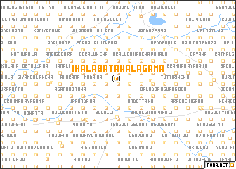 map of Ihala Batawalagama
